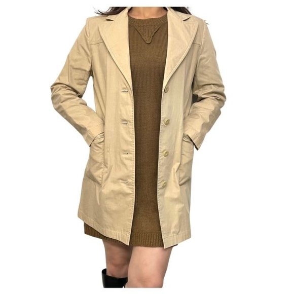 Via Spiga Single-Breasted Belted Trench Coat - Picture 1 of 10